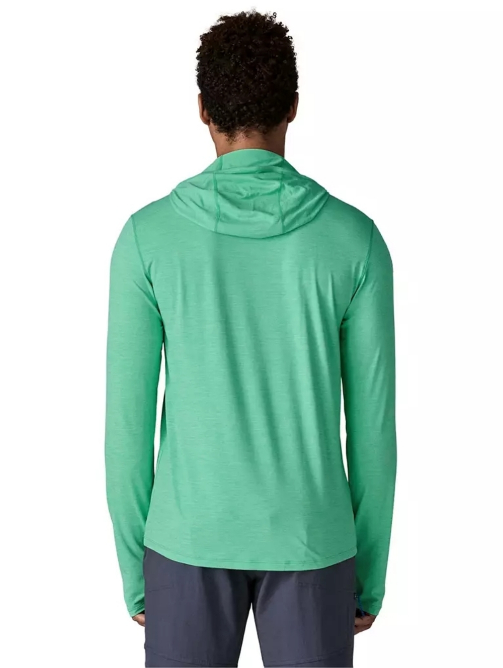 Patagonia Men's Hooded Long-Sleeve Shirt in Aqua Stone - Picture 3 of 5